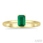 Emerald Shape Gemstone Solitaire Ring