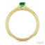 Emerald Shape Gemstone Solitaire Ring