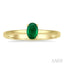 Oval Shape Gemstone Solitaire Ring