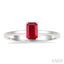 Emerald Shape Gemstone Solitaire Ring