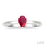 Pear Shape Gemstone Solitaire Ring