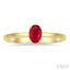 Oval Shape Gemstone Solitaire Ring