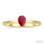 Pear Shape Gemstone Solitaire Ring