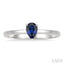Pear Shape Gemstone Solitaire Ring