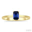 Emerald Shape Gemstone Solitaire Ring