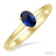 Oval Shape Gemstone Solitaire Ring