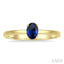 Oval Shape Gemstone Solitaire Ring