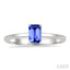 Emerald Shape Gemstone Solitaire Ring
