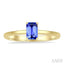 Emerald Shape Gemstone Solitaire Ring