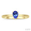 Pear Shape Gemstone Solitaire Ring