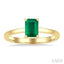 Emerald Shape Gemstone Solitaire Ring