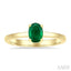 Oval Shape Gemstone Solitaire Ring
