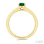 Oval Shape Gemstone Solitaire Ring