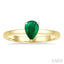 Pear Shape Gemstone Solitaire Ring