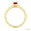Oval Shape Gemstone Solitaire Ring