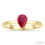 Pear Shape Gemstone Solitaire Ring