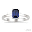 Emerald Shape Gemstone Solitaire Ring