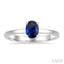 Oval Shape Gemstone Solitaire Ring