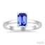Emerald Shape Gemstone Solitaire Ring