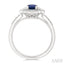 Emerald Shape Art Deco Gemstone & Diamond Fashion Ring