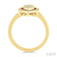 Pear Shape Gemstone & Diamond Fusion Ring
