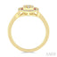 Round Shape Gemstone & Diamond Fusion Ring