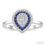 Pear Shape Gemstone & Diamond Fusion Ring