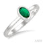 Oval Shape Gemstone Solitaire Ring
