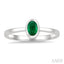 Oval Shape Gemstone Solitaire Ring