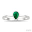 Pear Shape Gemstone Solitaire Ring