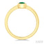 Oval Shape Gemstone Solitaire Ring