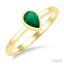 Pear Shape Gemstone Solitaire Ring
