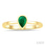 Pear Shape Gemstone Solitaire Ring