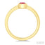 Oval Shape Gemstone Solitaire Ring