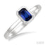 Emerald Shape Gemstone Solitaire Ring