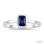 Emerald Shape Gemstone Solitaire Ring