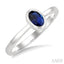Oval Shape Gemstone Solitaire Ring