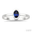 Oval Shape Gemstone Solitaire Ring
