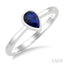Pear Shape Gemstone Solitaire Ring