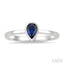 Pear Shape Gemstone Solitaire Ring