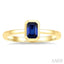 Emerald Shape Gemstone Solitaire Ring