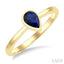 Pear Shape Gemstone Solitaire Ring