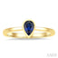 Pear Shape Gemstone Solitaire Ring