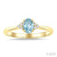 Oval Shape Gemstone & Diamond Ring
