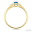Oval Shape Gemstone & Diamond Ring