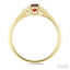 Oval Shape Gemstone & Diamond Ring
