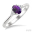 Oval Shape Gemstone & Diamond Ring