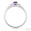 Oval Shape Gemstone & Diamond Ring