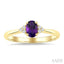 Oval Shape Gemstone & Diamond Ring