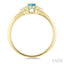 Oval Shape Gemstone & Diamond Ring